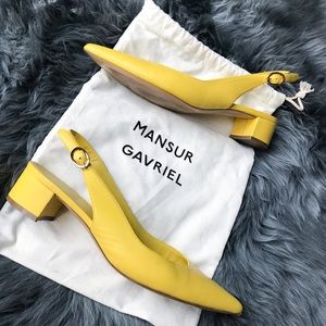 Mansur Gavriel • sun slingback heels
